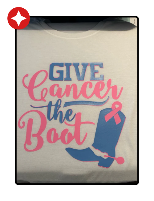 Give Cancer The Boot T-shirt