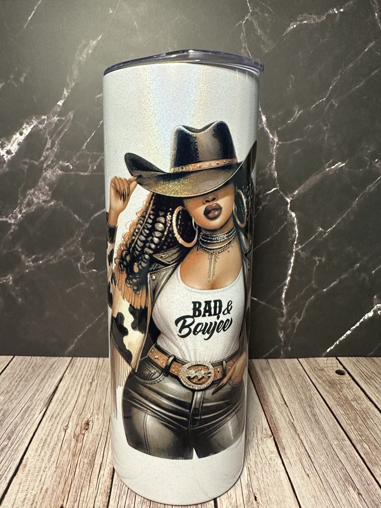 Bad & Boujee Shimmery Tumbler