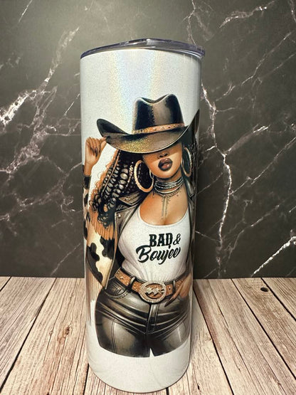 Bad & Boujee Shimmery Tumbler
