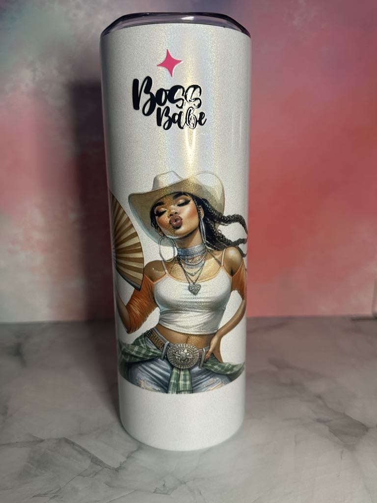 Boss Babe Shimmery Tumbler