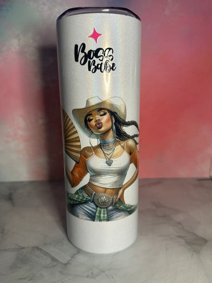 Boss Babe Shimmery Tumbler