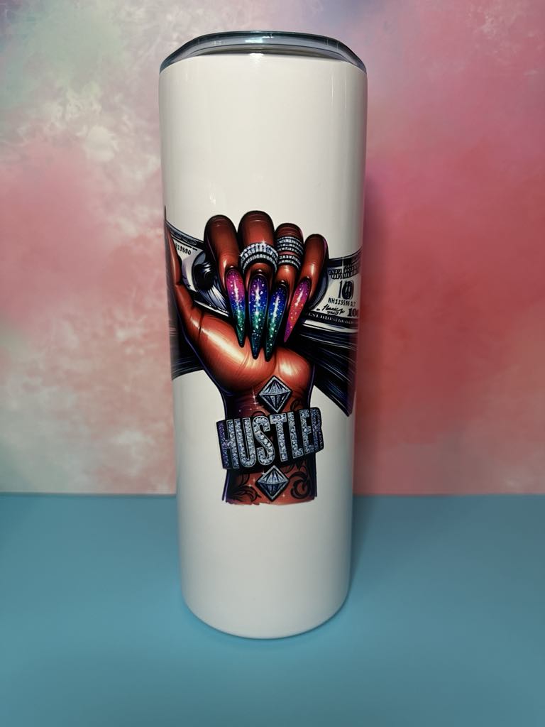 Hustle Hard Shimmery Tumblers