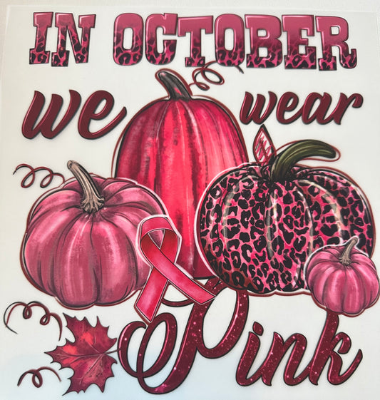 In Ooctober, we wear Pink