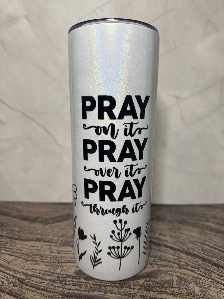 Motivational Shimmery Tumbler